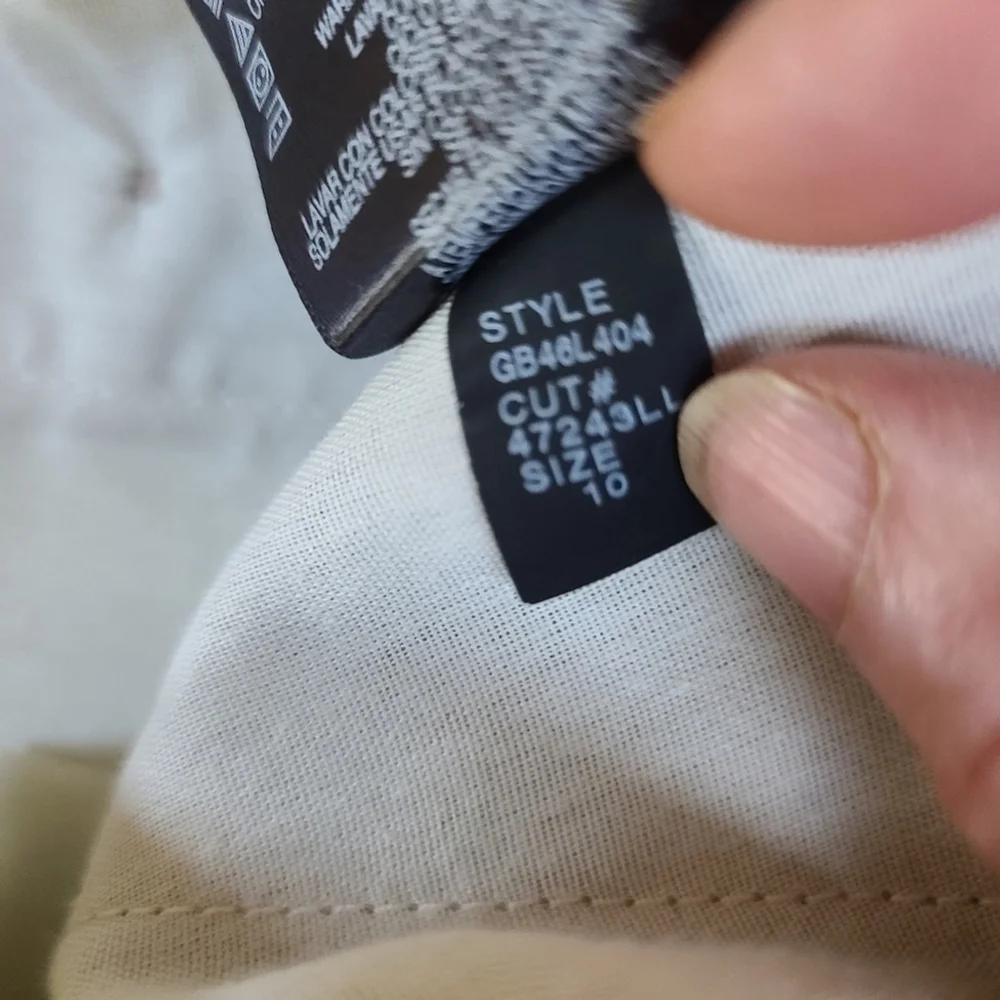 George Boys Khaki Cuffed Dress Pants Size 8/10